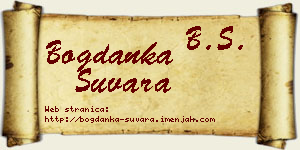 Bogdanka Suvara vizit kartica